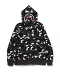 A BATHING APE CITY CAMO SHARK REGULAR FIT FULL ZIP HOODIE