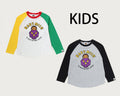 A BATHING APE BAPE KIDS BABY MILO DINOSAUR RAGLAN LS TEE