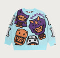 A BATHING APE BAPE KIDS BABY MILO DINOSAURS KNIT SWEATER
