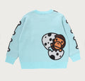 A BATHING APE BAPE KIDS BABY MILO DINOSAURS KNIT SWEATER