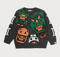 A BATHING APE BAPE KIDS BABY MILO DINOSAURS KNIT SWEATER