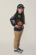 A BATHING APE BAPE KIDS BABY MILO DINOSAURS KNIT SWEATER