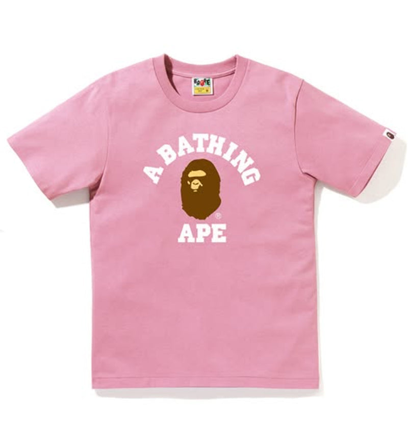 A BATHING APE Ladies' COLLEGE TEE - happyjagabee store