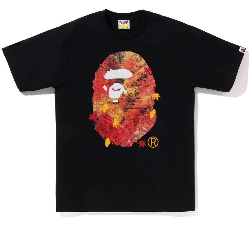 A BATHING APE JAPAN AUTUMN PHOTO APE HEAD TEE