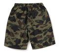 A BATHING APE BAPE KIDS 1ST CAMO ONE POINT BEACH SHORTS