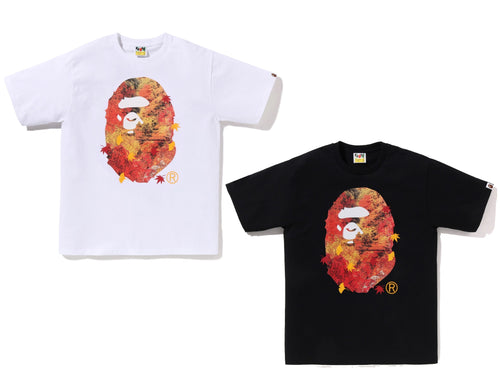 A BATHING APE JAPAN AUTUMN PHOTO APE HEAD TEE