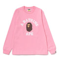 A BATHING APE Ladies' COLLEGE L/S TEE