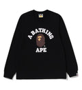 A BATHING APE Ladies' COLLEGE L/S TEE