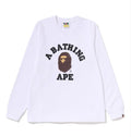 A BATHING APE Ladies' COLLEGE L/S TEE