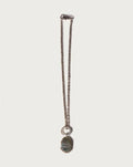 A BATHING APE BAPE BLACK ITEM #3 MAD FACE PENDANT WITH BAPESTA NECKLACE