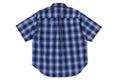 A BATHING APE OMBRE CHECK RELAXED FIT SS SHIRT