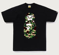 A BATHING APE ABC CAMO MILO ON APE HEAD TEE