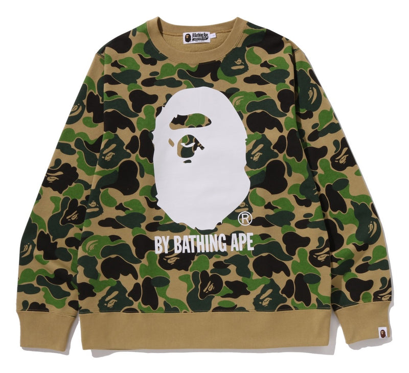 A BATHING APE ABC CAMO BY BATHING APE CREWNECK SWEAT SHIRT