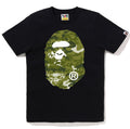A BATHING APE Ladies' MULTI PIXEL CAMO BIG APE HEAD TEE