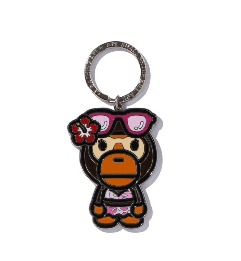 A BATHING APE Ladies' BABY LISA SUMMER METAL KEYCHAIN