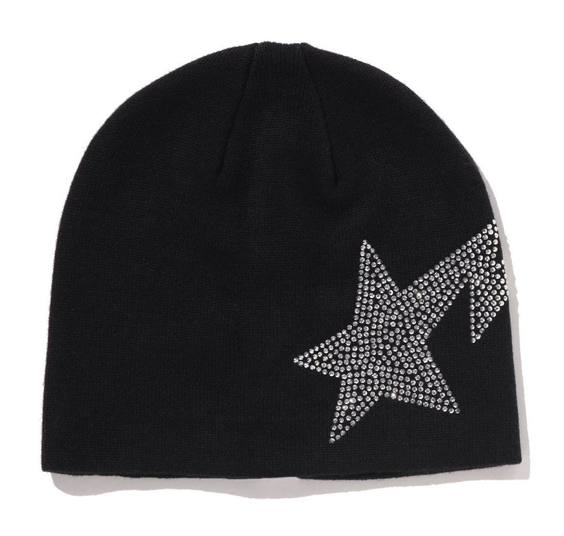 A BATHING APE Ladies' BAPE STA RHINE STONE BEANIE - happyjagabee store