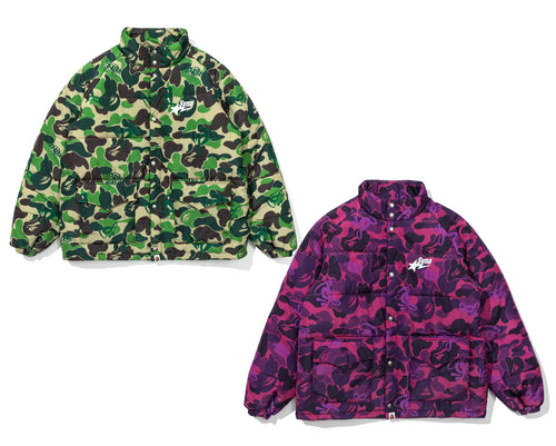 A BATHING APE BAPE x SPOTIFY BY CENTRAL CEE CAMO PUFFER JACKET