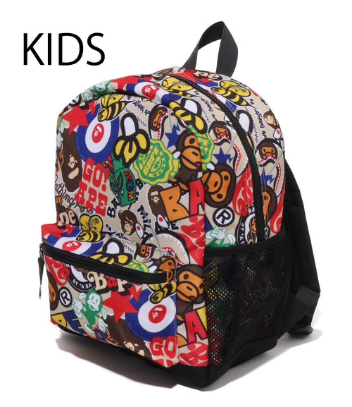 A BATHING APE BAPE KIDS BAPE MILO ASSORTED DAYPACK