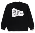 A BATHING APE BAPE LOGO REVERSIBLE LOOSE FIT CREWNECK SWEAT SHIRT