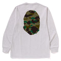 A BATHING APE 1ST CAMO BIG APE HEAD L/S TEE