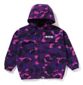 A BATHING APE BAPE KIDS COLOR CAMO BAPE HOODIE JACKET (LOOSE FIT)