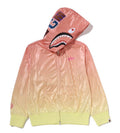 A BATHING APE Ladies' DIP DYE SHARK FULL ZIP HOODIE