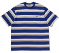 A BATHING APE STRIPE ONE POINT RELAXED FIT POCKET TEE