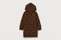 A BATHING APE BAPE KIDS MILOGRAM SWEETS PATTERN HOODIE DRESS