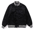 A BATHING APE TONAL SOLID CAMO PADDED VARSITY JACKET