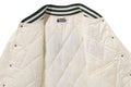 A BATHING APE TONAL SOLID CAMO PADDED VARSITY JACKET