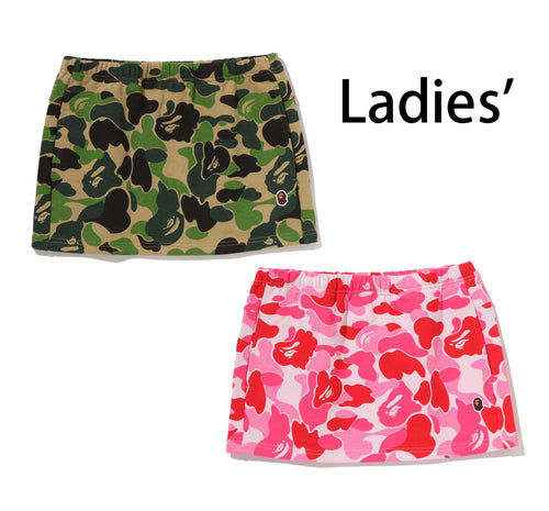 A BATHING APE Ladies' ABC CAMO SWEAT SKIRT