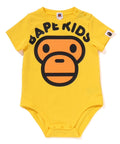 A BATHING APE BAPE KIDS BABY MILO FACE BODYSUIT
