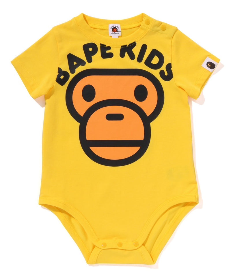 A BATHING APE BAPE KIDS BABY MILO FACE BODYSUIT