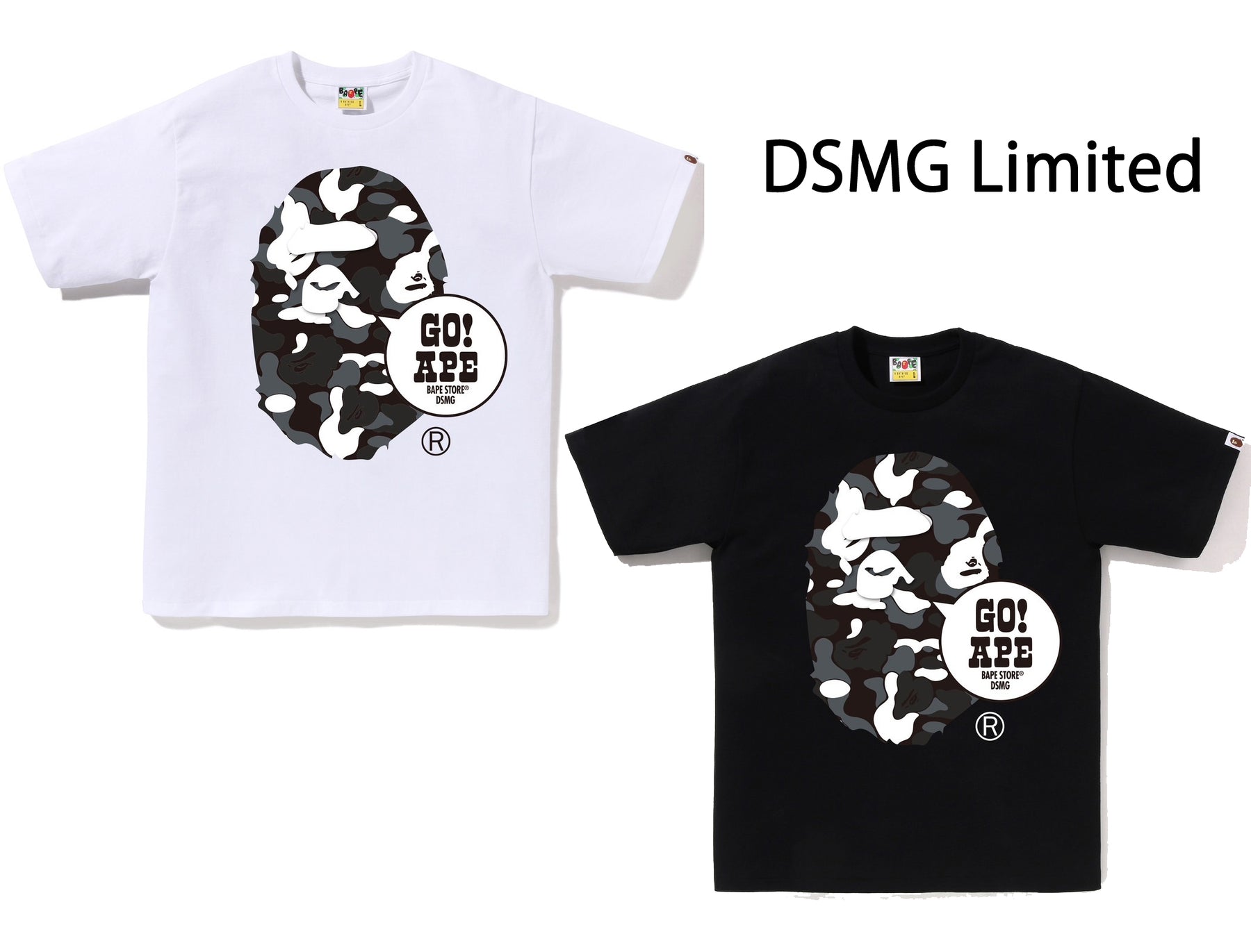 A BATHING APE BAPE STORE DSMG GO! APE TEE JAPAN Limited