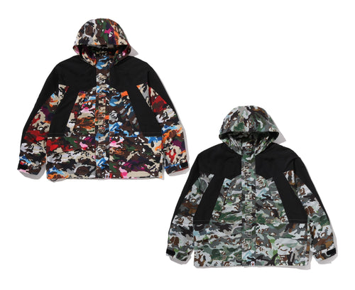 A BATHING APE HYBRID CAMO SNOWBOARD JACKET