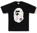 A BATHING APE NEON CAMO BIG APE HEAD TEE