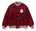 A BATHING APE TONAL SOLID CAMO PADDED VARSITY JACKET