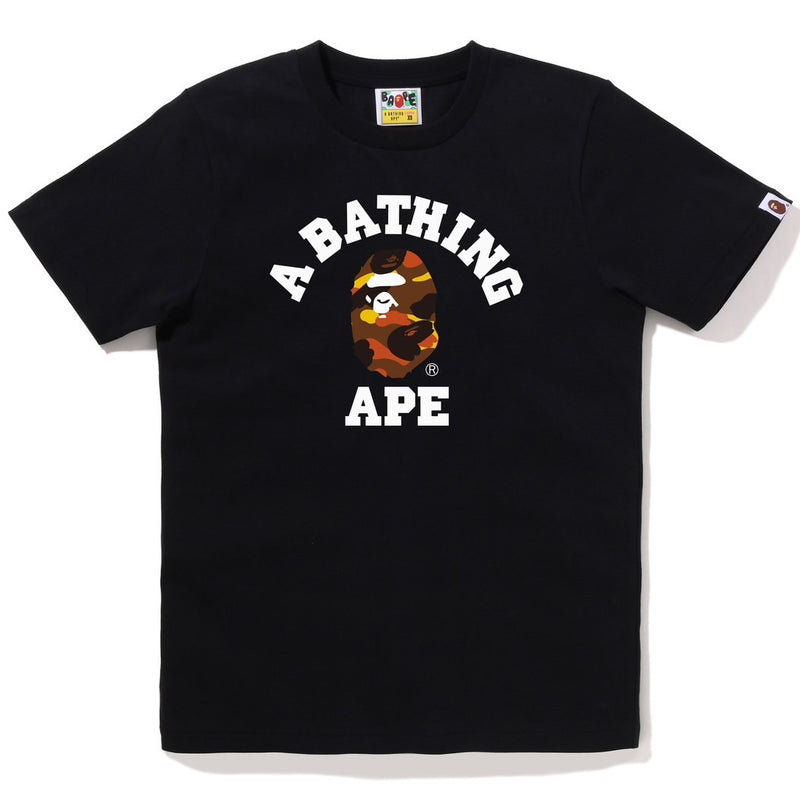 A BATHING APE Ladies' 1ST CAMO COLLEGE TEE