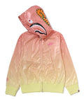 A BATHING APE Ladies' DIP DYE SHARK FULL ZIP HOODIE