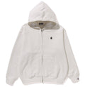 A BATHING APE METAL ONE POINT FULL ZIP HOODIE