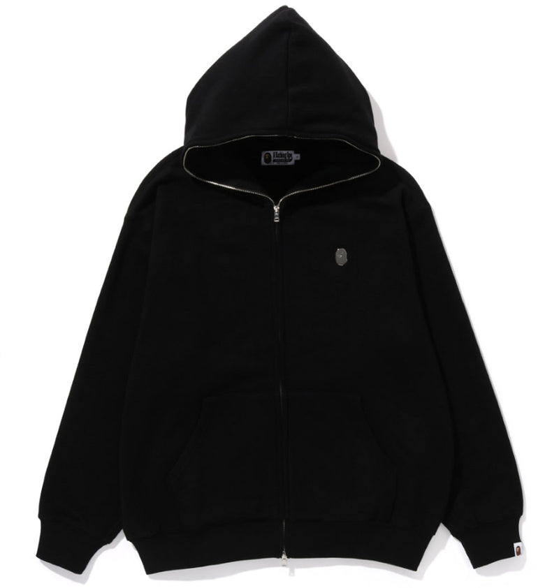 A BATHING APE METAL ONE POINT FULL ZIP HOODIE