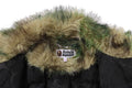 A BATHING APE Ladies' ABC CAMO ONE POINT METALLIC LONG FUR JACQUARD DOWN JACKET