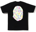 A BATHING APE NEON CAMO BIG APE HEAD TEE