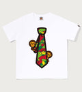 A BATHING APE BAPE KIDS STA CAMO MILO NECK TIE TEE