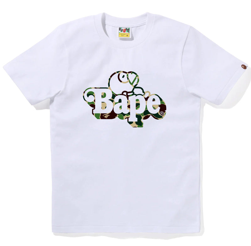 A BATHING APE Ladies' ABC CAMO MILO ON BAPE TEE