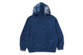 A BATHING APE CLOUD CAMO TIGER UPCYCLED RELAXED FIT FULL ZIP HOODIE