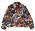 A BATHING APE HYBRID CAMO MULTI BADGE JACKET