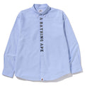 A BATHING APE 1ST CAMO APPLIQUE OXFORD L/S SHIRT