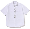 A BATHING APE 1ST CAMO APPLIQUE OXFORD SS SHIRT