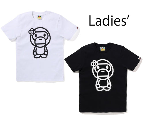 A BATHING APE Ladies' CRYSTAL STONE BIG BABY LISA TEE